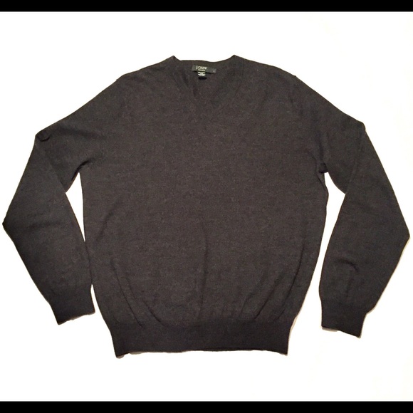 Men’s Merino Wool V-neck Sweater - Picture 1 of 2